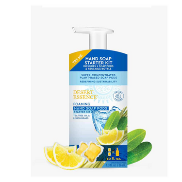 Foaming Hand Soap Pods Starter Kit, Tea Tree Oil & Lemongrass